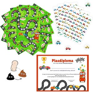 Beloningssysteem + Stickers + Magische Plassticker + Plasdiploma - 16 Beloningskaarten met 240 Beloningsstickers - Zindelijkheidstraining Kind - Potje Peuter - Beloningskalender - Op het Potje - Beloningssysteem Kind - Beloningssysteem Jongen - Luier