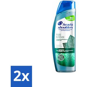 Head & Shoulders - Anti-Roos Shampoo - Pure Intense - Kalmeert Jeuk - 250 ml - Voordeelverpakking - 2 stuks