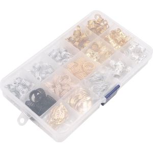 TheLau - Haar Vlecht Ringen Hangers voor Vlechten - Haaraccessoires - Decoraties - Aluminium Spoel - Dreadlocks Accessoires - Transparante Doos - 200 Stuks