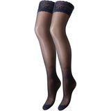 20 Denier Roze Transparante Stay-Up Kousen - Fashion Wear - Vrouwen