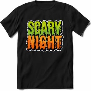 Halloween T-Shirt | Horror  Kleding Heren / Dames | Weerwolf , Monster , Vleermuis en Pompoen  Shirt |