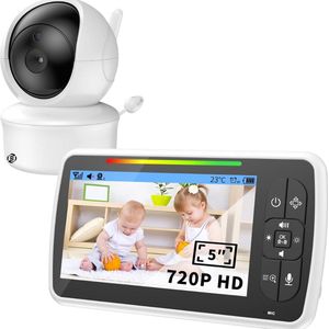 Equivera Babyfoon - Babyfoon met Camera - Baby Monitor - Baby Camera - Indoor - Multifunctioneel - Premium