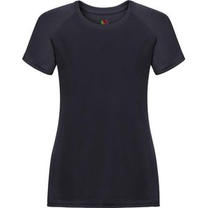 Fruit Of The Loom Dames / Vrouwen Prestatie Sportkleding T-Shirt (Donker Marine)