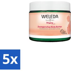 WELEDA - Body Butter Zwangerschap - Mama & Baby - 150 ml - Bulkverpakking - 5 stuks