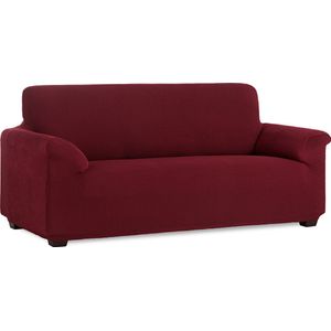 Belmarti® Bankhoes Milan 180cm tot 230cm breed - Rood - Premium bi-stretch stof - Horizontaal en verticaal rekbaar - Antistatisch en ademend katoen