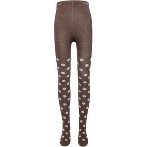 Ewers maillot bruin melée met stippen-98-104