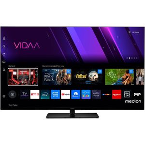 MEDION 125,7 cm (50 inch) televisie (smart-tv, Dolby Vision HDR, VIDAA Store, Netflix, Prime Video, Disney+, DAZN, Paramount+, HbbTV, PVR, Bluetooth, MD 850300)