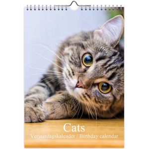Katten foto verjaardagskalender A4