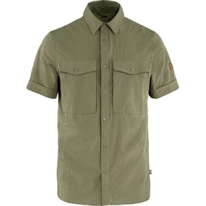 Fjallraven Abisko Trekking Shirt SS - Outdoorblouse - Heren - Korte mouwen - Light Olive - Maat XXL