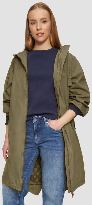 Trenchcoat - Regular Fit - Katoen - Ronde Hals - Lange Mouwen - Tweeweg-Ritssluiting