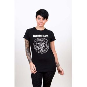 Ramones - Seal Dames T-shirt - XL - Zwart