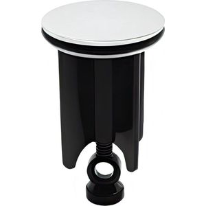 Premium Wastafelplug 40mm - Universele Gootsteenstop 40 mm - Chroom Afvoerstop - Plug Wastafel van Messing met Rubber - Excentrische Plug In Hoogte Verstelbaar - Roestvrije Afvoerplug
