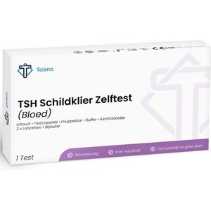 TSH Schildklier Zelftest - Thuistest voor Schildklierfunctie - Telano Schildkliertest
