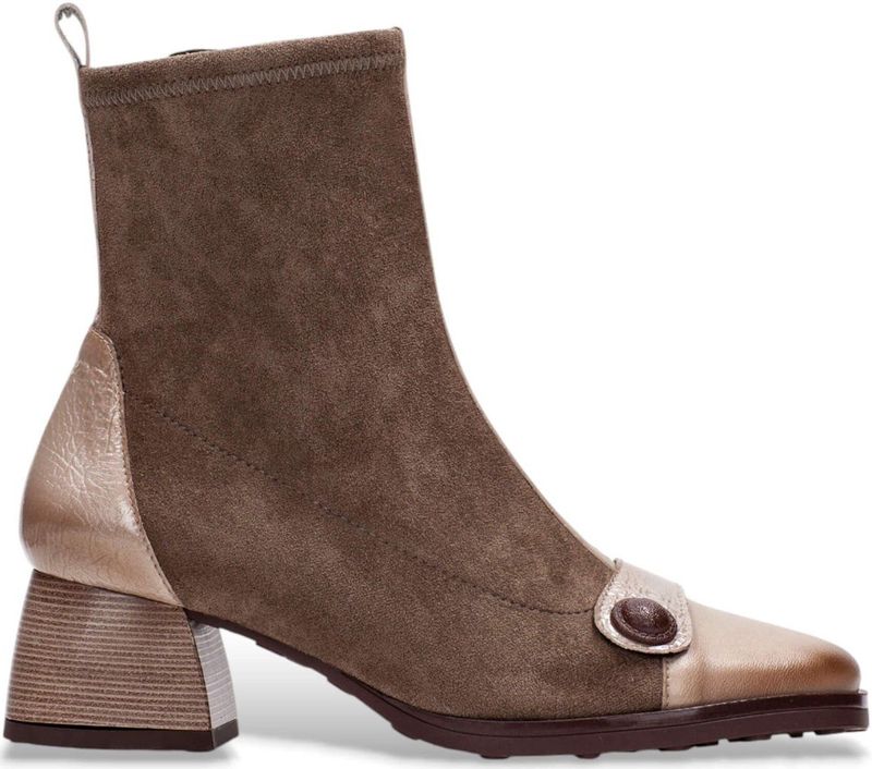 Hispanitas - Marsella - Leren Enkellaarsjes - Bruin - Casual