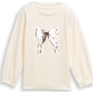 TOM TAILOR T-shirt met lange mouwen voor kinderen, 12906 - Wool White, 92-98