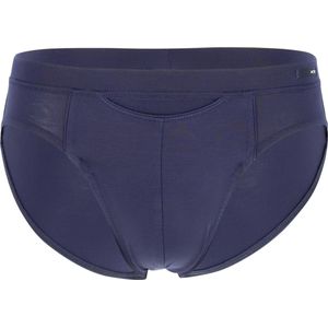 HOM Tencel soft comfort mini briefs HO1 (1-pack) - heren slip met horizointale gulp - donkerblauw