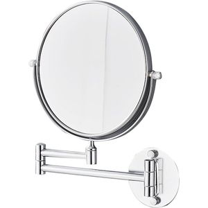 Make-up Spiegel Wandmontage 1X/3X Vergroting Dubbelzijdig Swivel Uitschuifbaar Scheren Badkamer Muur Cosmetische Spiegel