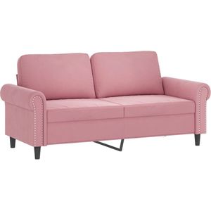 vidaXL-Tweezitsbank-140-cm-fluweel-roze