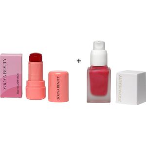 Jelly Blush + liquid blush ZooyaBeauty roze