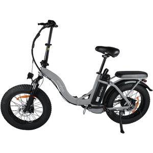 Windgoo E20 Pro Elektrische Vouwfiets – Fatbike - Rijklaar Geleverd - Windgoo Smart-app - 20 Inch - 250W Motor - 75 km Actieradius - Mechanische Schijfremmen - Lichtgrijs
