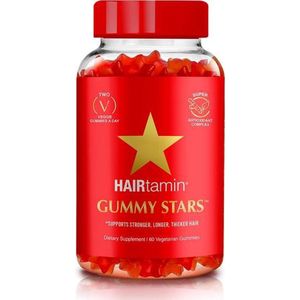 HAIRtamin - GUMMY STARS - Haar Vitamines - 60 Gummys - Vegan - Anti Haaruitval