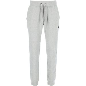 Björn Borg tapered pant - heren joggingbroek dik - lichtgrijs melange - Maat: S