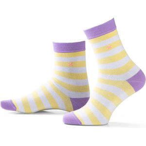 SOXS® | SOX3901 | Katoenen sokken 2 paar | Sunny Smile | Kuithoogte | Maat 37-41 | Katoenen sokken Sunny Smile