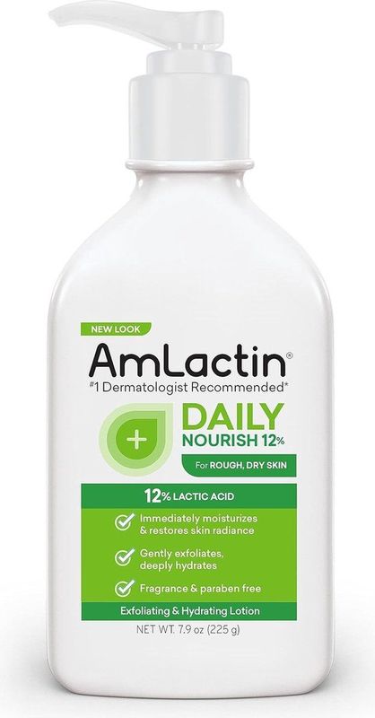 AmLactin Daily Moisturizing Lotion voor droge huid -pompfles - bodylotion met 12% melkzuur - Dermatoloog