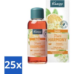 25 x Kneipp - Badolie - Oranje lindebloesem - 100 ml - Badproducten - Natuurlijke Badolie - Sinaasappel Badolie - Bad Voor Ontspanning
