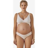 Vertbaudet - Set van 2 - Voedingsbeha's - Beige/Terracota - Katoen, Frameloos Ontwerp, Cups B tot F