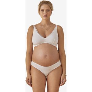 Vertbaudet - Set van 2 - Voedingsbeha's - Beige/Terracota - Katoen, Frameloos Ontwerp, Cups B tot F