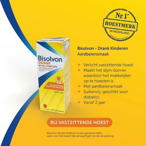 Bisolvon Drank Voor Kinderen Aardbeiensmaak - 3 x 200 ml - Voordeelverpakking