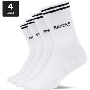 SNOCKS - Hoge Sportsokken - Biologisch Katoen - 4 Paar - Comfortabel - Duurzaam