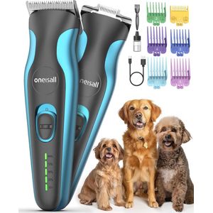 Stille hondentondeuse en poottrimmer - 2-in-1 set voor professionele verzorging van honden en katten