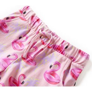 vidaXL - Kindershorts - met - trekkoord - 104 - lichtroze