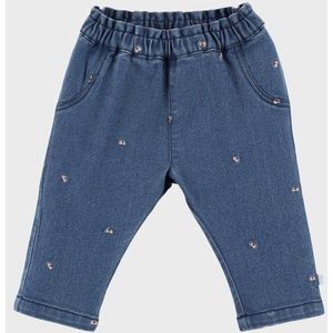 Noukie's - Geborduurde Denim Broek - Slanke Pasvorm - Jeans