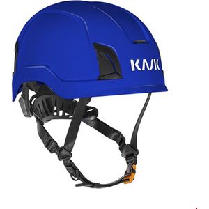 KASK Zenith X veiligheidshelm - met draaiknop en kinband clips - blauw