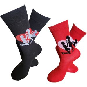 Wil je met me trouwen - Verjaardags cadeau - vrolijke sokken - aanzoek sokken - Love sokken - Hou van je - valentijns cadeau - sokken met tekst - Bruiloft - grappige sokken - Socks waar je Happy van wordt - 2 paar