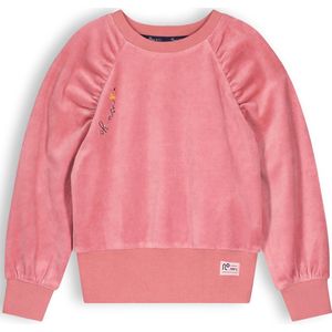 Nono Kayla Girls Velours Raglan Sweater Truien & Vesten Meisjes - Sweater - Hoodie - Vest- Roze - Maat 146/152