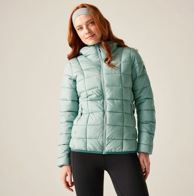 Asper waterafstotende isolerende donsjas met capuchon voor dames