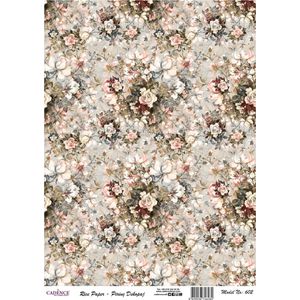 Cadence Rijst Decoupage Papier 602 30x42 cm Boeket Patroon