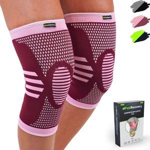 Kniebraces voor Sport en Activiteiten - Ademend en Anti-Slip Kniebandages voor Heren en Dames