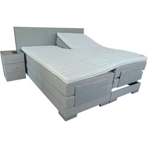 Slaaploods.nl Cool - Elektrische Boxspring inclusief matras - 180x210 cm - Grijs