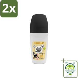 Marcel's Green Soap - Deodorant Roller - Vanilla & Cherryblossom - Langdurige frisheid - 50 ml - Voordeelverpakking - 2 stuks - Deodorant - Natuurlijke deodorant