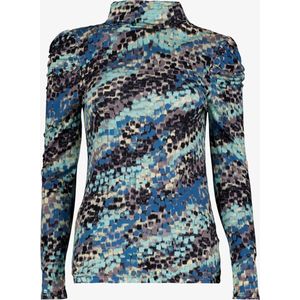 TwoDay dames coltrui met print blauw zwart - Maat 3XL