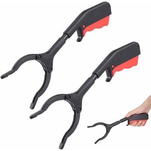 Pincet Grijper 2 stuks - Lichtgewicht en multifunctioneel - 30 cm kort formaat - Geschikt voor volwassenen, kinderen, senioren en mindervaliden