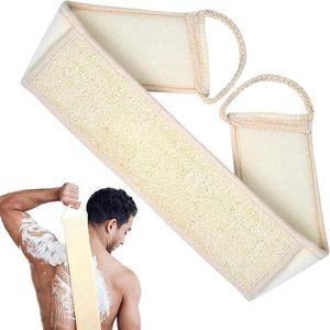 Allecto Plus - Luffa Spons voor Douche en Bad - Natuurlijke Loofah 70 cm - Rugband - Peeling - Lichaamsverzorging - Reiniging - Doucheaccessoires