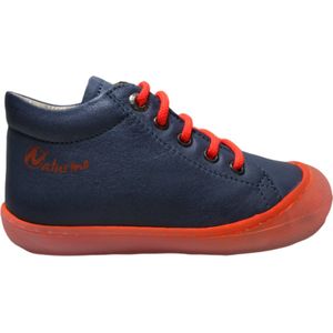 Naturino orange veter bumper effen lederen schoenen Cocoon blauw mt 20