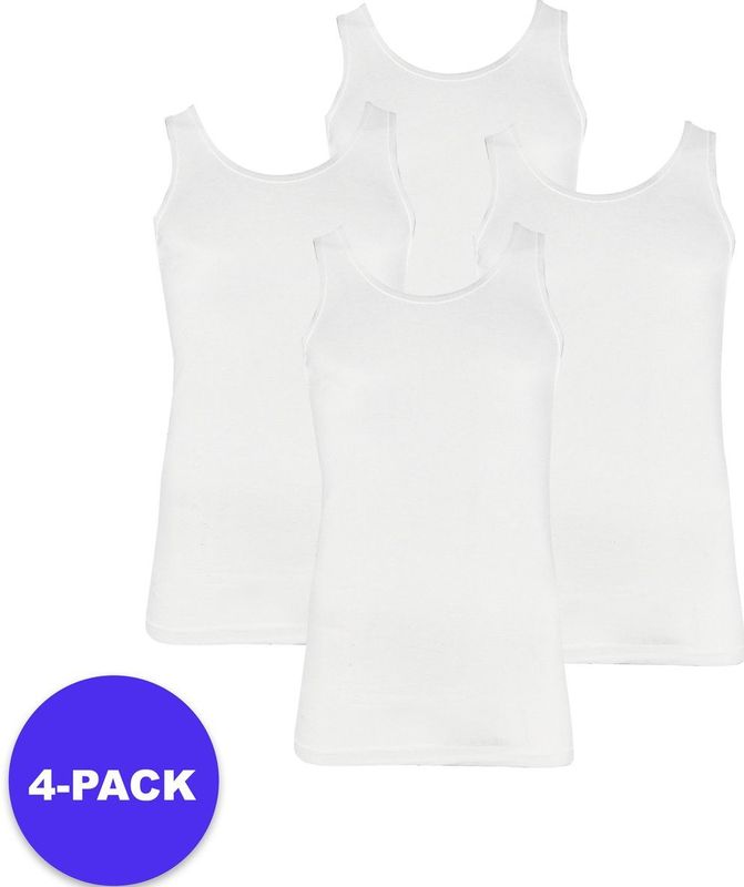 Apollo (Sports) - Bamboe Hemd Heren - Zwart - Maat L - 4-Pack - Voordeelpakket