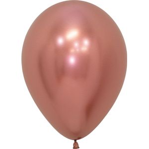 Sempertex ballonnen Reflex Rosegold | 50 stuks | 12 inch | 30cm